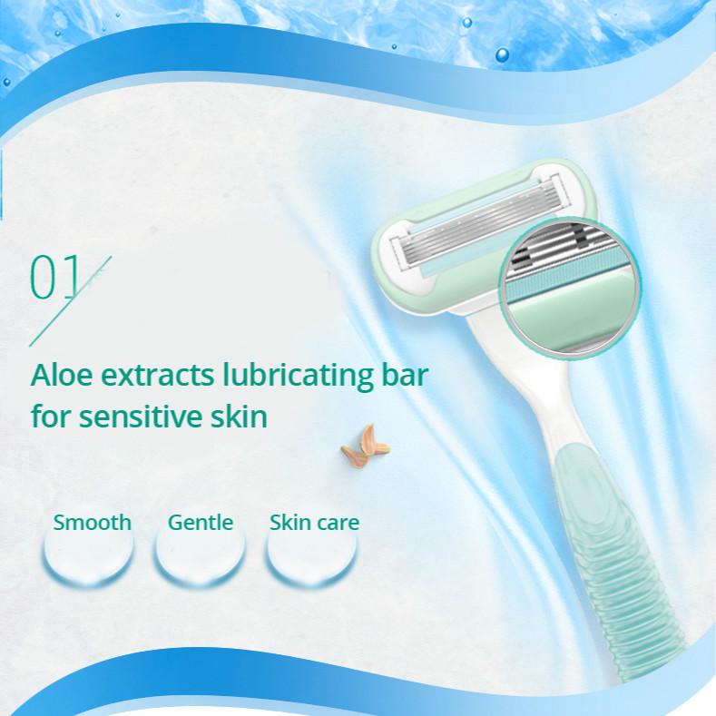 Gillette Женские лезвия для бритья Venus Aloe, бритва для удаления волос, эпилятор для бикини, бритвы для тела, подмышек, сменные бритвы