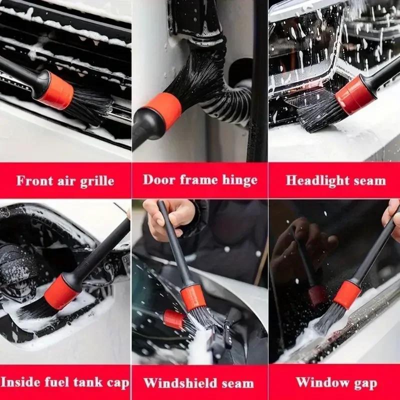 Car Wash Brush Detail Small Automotive Interior Cleaning Tools Air Conditioner Air Outlet Cleaning Brush