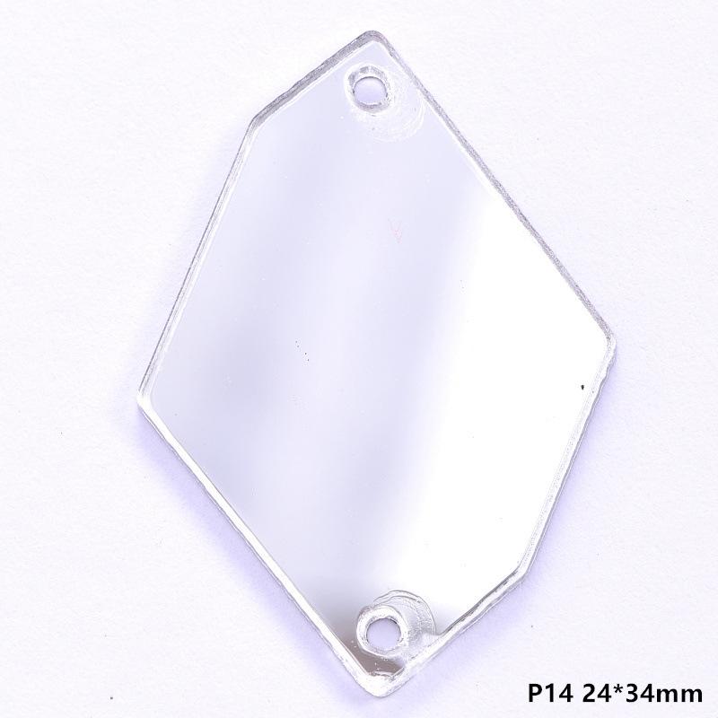 Акриловая ручная шовная дрель, зеркало специальной формы с плоским дном, сделай сам, украшение одежды, ювелирные изделия, зеркальные аксессуары, шовная дрель