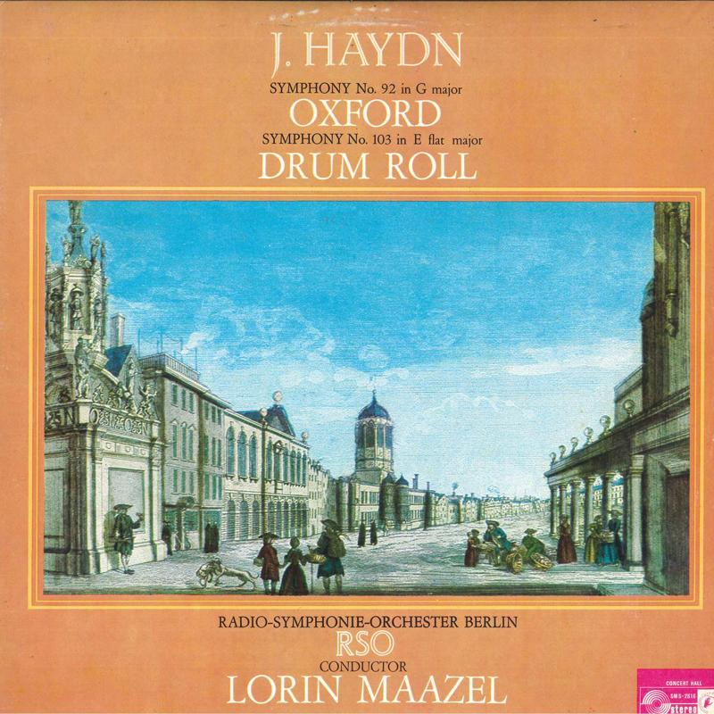 LP Record LORIN MAAZEL, RADIO-SYMPHONIE-ORCHE - Haydn: Symphonies Nos 92, 103 SMS2616 CONCERT HALL Japan Classical Used