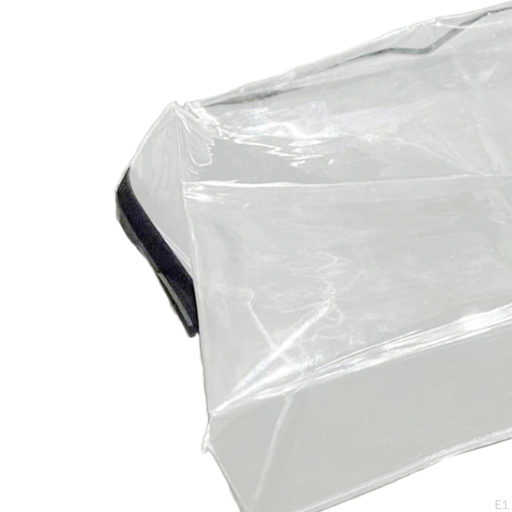 Children Dining Chair Cover Transparent Thicken with Adjustable Belt Strap