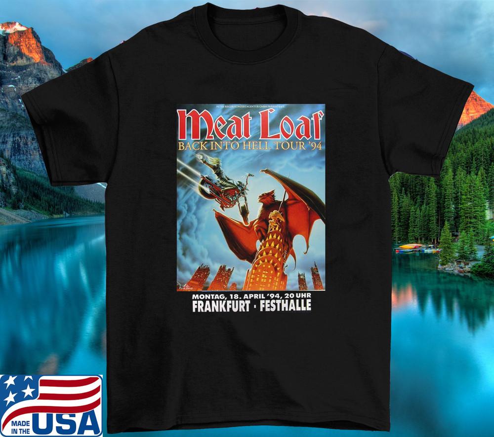 Футболка Meat Loaf Тур 94 Германия Полный Размер S-5XL SO252 Унисекс Футболка