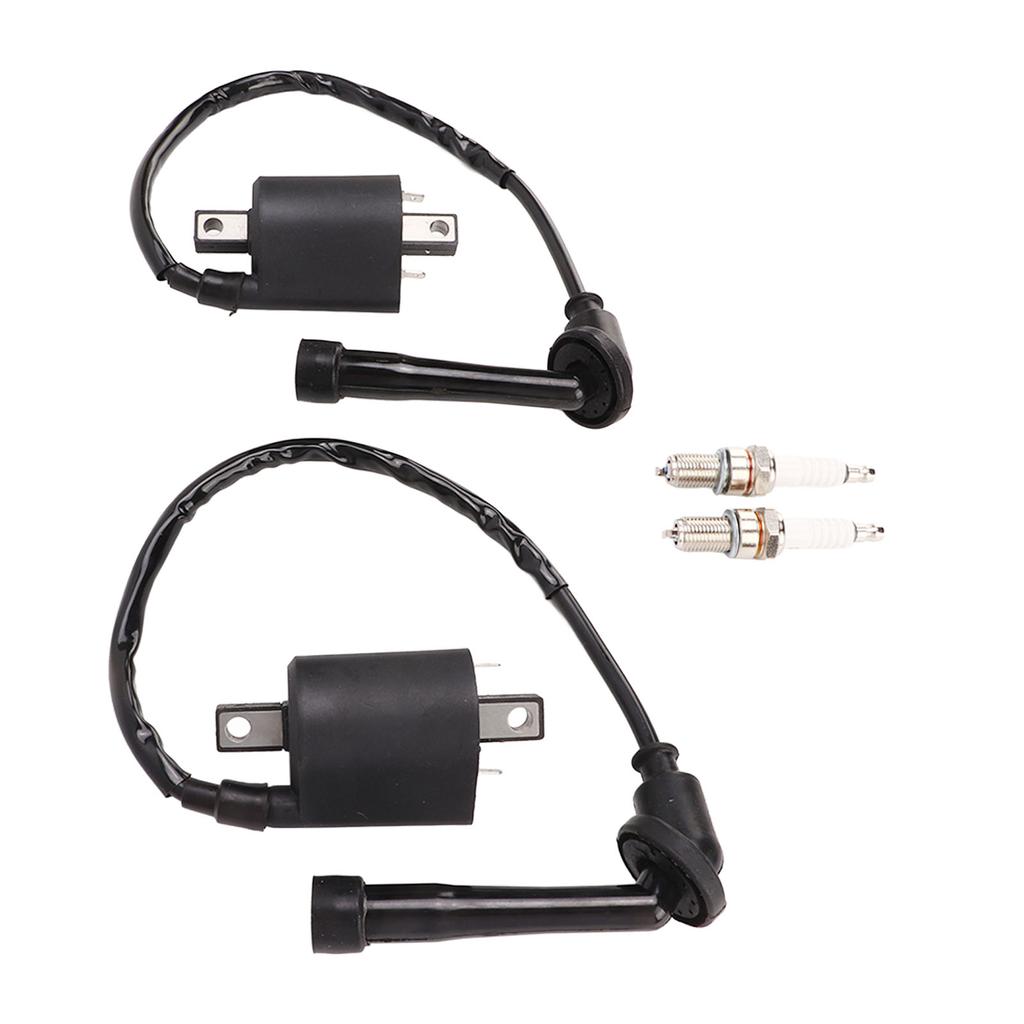 Motorcycle Ignition Coil Spark Plug Set 4VR 82320 00 00 Replacement for V Star 650 XVS650AT Silverado 2003‑2010