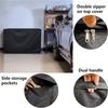 Dustproof Cover with Elastic Bottom for 14-16 Cubic Feet Deep Freezer Waterproof Protective Double Zippered Freezer Cover