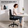 Ergonomic Office Chair, Mesh Office Armchair, Foldable Armrests, Adjustable Height, 59.5x56x103cm, Black