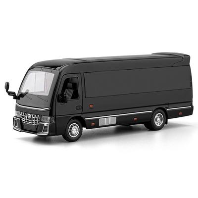 1/33 Toyota Coaster Роскошный Бизнес-Автомобиль Сплав Металл Литой Модель Автомобиля Мальчик Детская Игрушка Праздничный Подарок Настольный Дисплей Украшенный