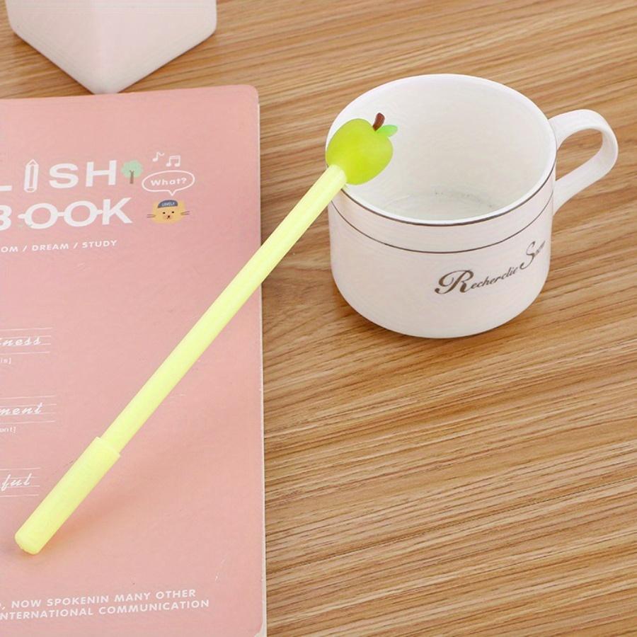 Back To School Season 10pcs 0.5mm Creative Fruit Gel Pen Cute Small Fresh Water-based Pen Learning Stationery Office Supplies Signature Pen