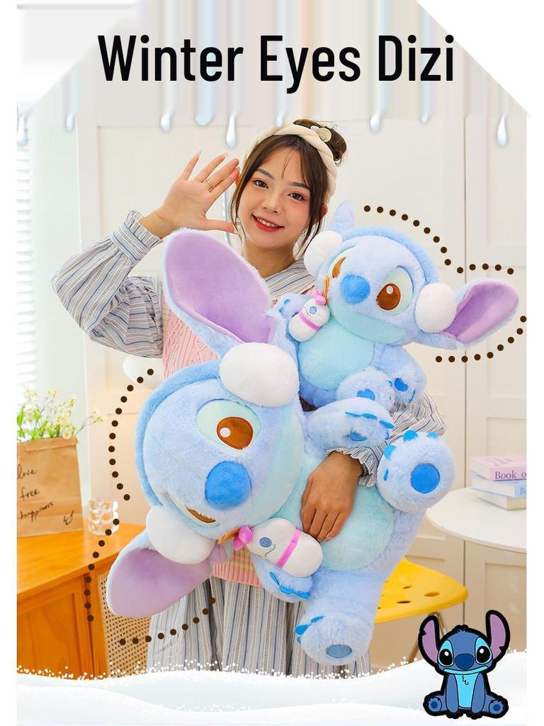 Мультяшная Девочка Зимняя Стежок Плюшевая Подушка Кукла Подарок на День Рождения