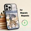 K-K-ON М-Музыкальные Д-Девушки Чехол Для Телефона Для iPhone17,16,15,14,13,12,11 Plus,Pro Max Магнитный Для Magsafe Беспроводной Зарядки