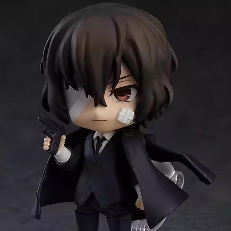 В наличии Nendoroid Bungo Stray Dogs1748 Темная Эра Дазай Осаму Q Версия Фигурка - Сменное Лицо Коллекционная Модель Декоративная на Стол