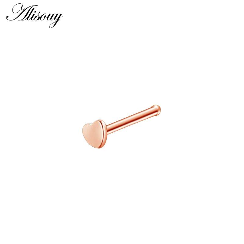 Alisouy 1Piece Steel 20G Faux Nose Rings Fake Septum Rings Hoop Nostril Daith Piercing Fake Clip On Nose Rings Oreja Piercings Jewelry