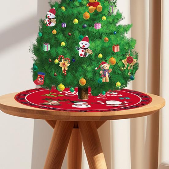 36 дюймов юбка для рождественской елки красная Санта снежинки снеговик олень юбка для рождественской елки праздничный декор для домашней вечеринки