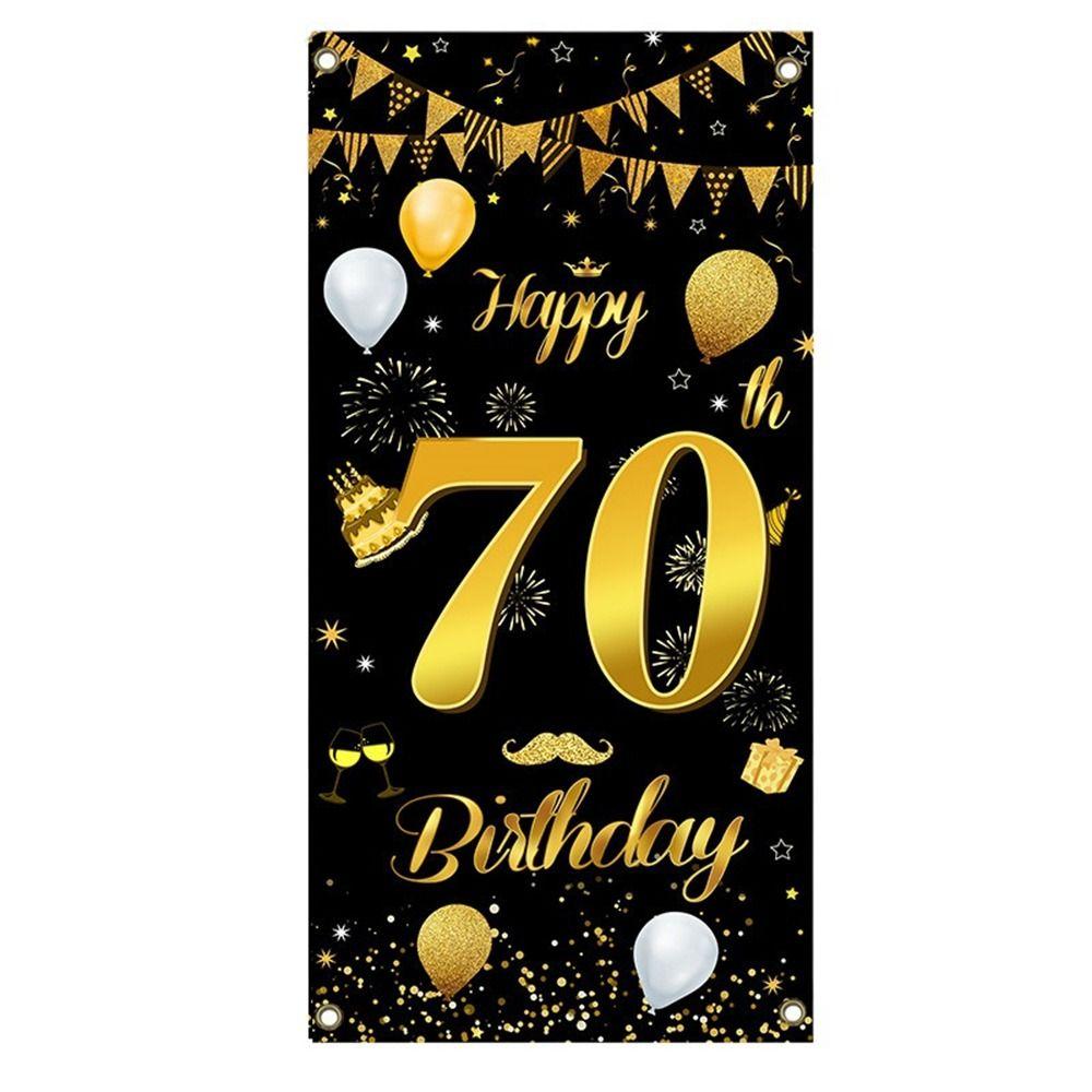 Polyester Birthday Background Cloth 18/30/40/50th Anniversary Backdrop Wedding