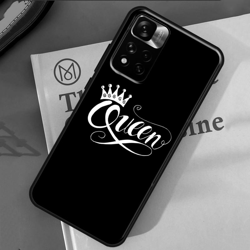Чехол-пара Crown QUEEN & KING для Xiaomi Redmi 13C 10C 12C 14C Redmi Note 14 13 Pro 12 11 9 10 9S 10S 11S 12S