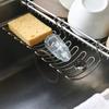 Stainless Steel Hanging Sink Drain Rack Kitchen Sponge Holder Soap Storage Basket