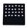 Ephalus 24pcs Women's Nose Studs Crown Shape 925 Sterling Silver Electroplating Process Body Piercing Sexy With Jewelry Box Gift