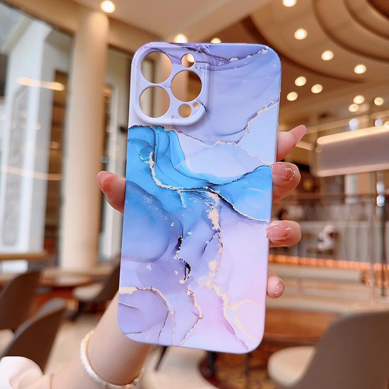 Для iPhone15 Мраморный чехол для мобильного телефона Ins для Apple 14promax Пленка Все включено Чехол для мобильного телефона