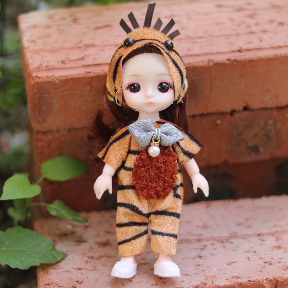 13 Подвижных Суставов BJD Кукла с Одеждой Подвижные Суставы Мини Кукла Девочка Подарок для Девочки