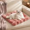 Soft Pet Supplies for Pets Faux Fur Mat, Warm Cat Sleeping Pad with Non-slip Bottom, Comfortable Rug Dogs Self-Warming Fuzzy Cozy Mat Bed Cats,