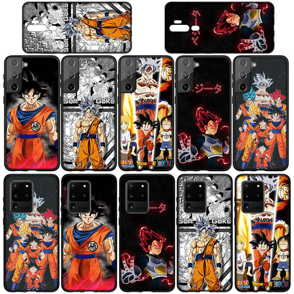 Чехол для телефона Samsung Galaxy S25 S24 S23 iPhone 16 15 Xiaomi Redmi Note 14 13 12 16E X 11 Pro Max XR OPPO Moto Huawei Anime Dragon Ball Z Goku Cover
