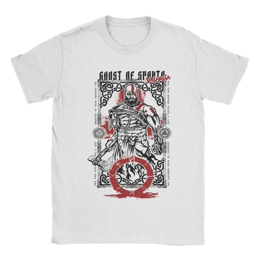 Ghost of Valhalla God of War Unisexs T Shirt Funny Tee Shirt Short Sleeve Crew Neck TShirt Cotton Summer Tops