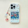 Корейский INS милый чехол для телефона с морскими рыбками для iPhone 13 14 15 16 Pro Max Fundas с брелоком кавайный милый защитный чехол Для 15 pro