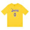 Dri-Fit T-Shirt NBA Los Angeles Lakers Soft Skin-Friendly Sports Short Sleeve Kids Tops 3Z2B711F1-LAKKK