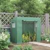 Anti-UV Garden Greenhouse 2 Mosquito Net Windows + Reinforcement Bars 200L x 77W x 169H cm Steel PE Green