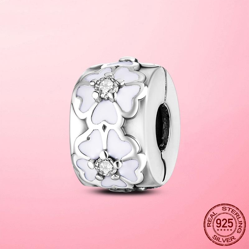 Застежка-зажим, цепочка-зажим из серебра 925 пробы, подвески-звездочки, бусины-стопоры, оригинальный браслет dora, оригинальные украшения своими руками