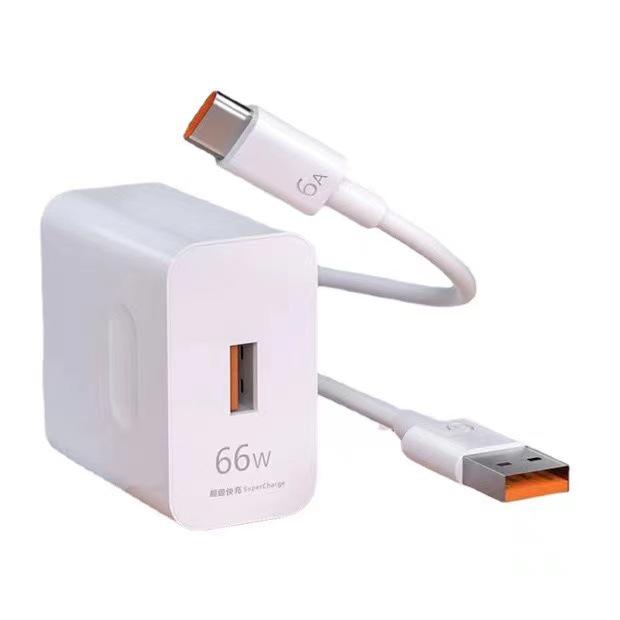 Набор Apple & Huawei 66 Вт с быстрой зарядкой и кабелем 6 А, сертифицирован 3C