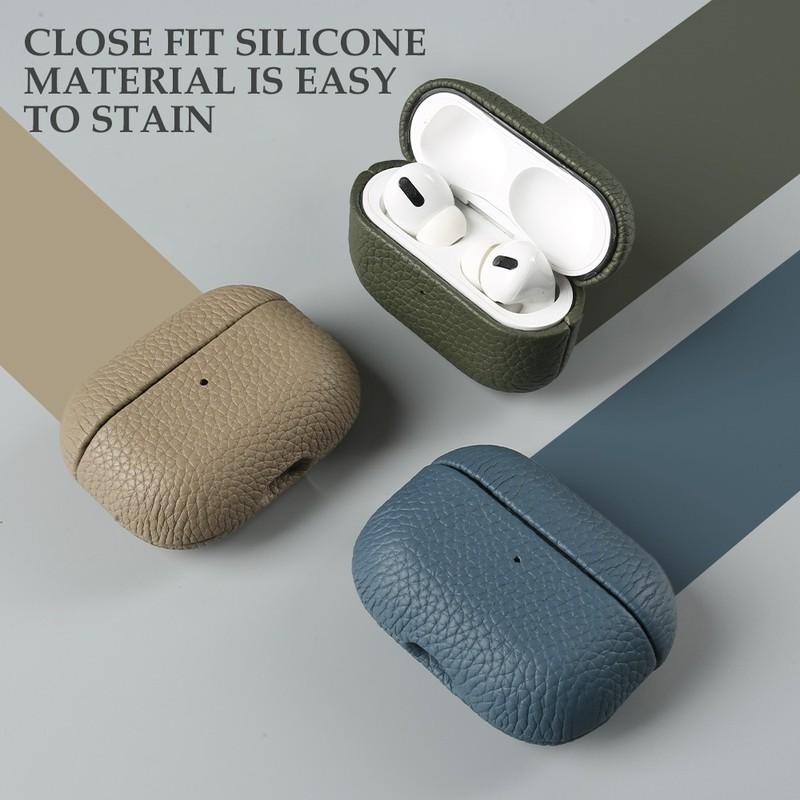 Чехол для Airpods Pro Чехол из натуральной кожи для Airpods 4/3 /2/ Pro 3 2 1 Защитный бокс Чехлы Чехол для AirPods Коровья кожа Зарядный бокс