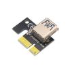 PCIE Riser 009S Plus Riser PCI E PCI Express от X1 до X16, двойной 6-контактный разъем для графической карты, графический процессор, майнинг биткойнов с датчиком температуры