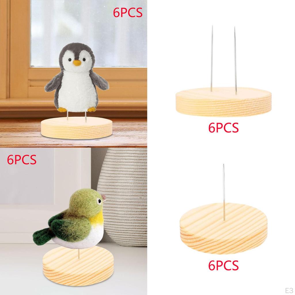 6 шт. Подставка для кукол, вязаных крючком, держатели, стеллаж для хранения войлочных изделий из животных в деревенском стиле