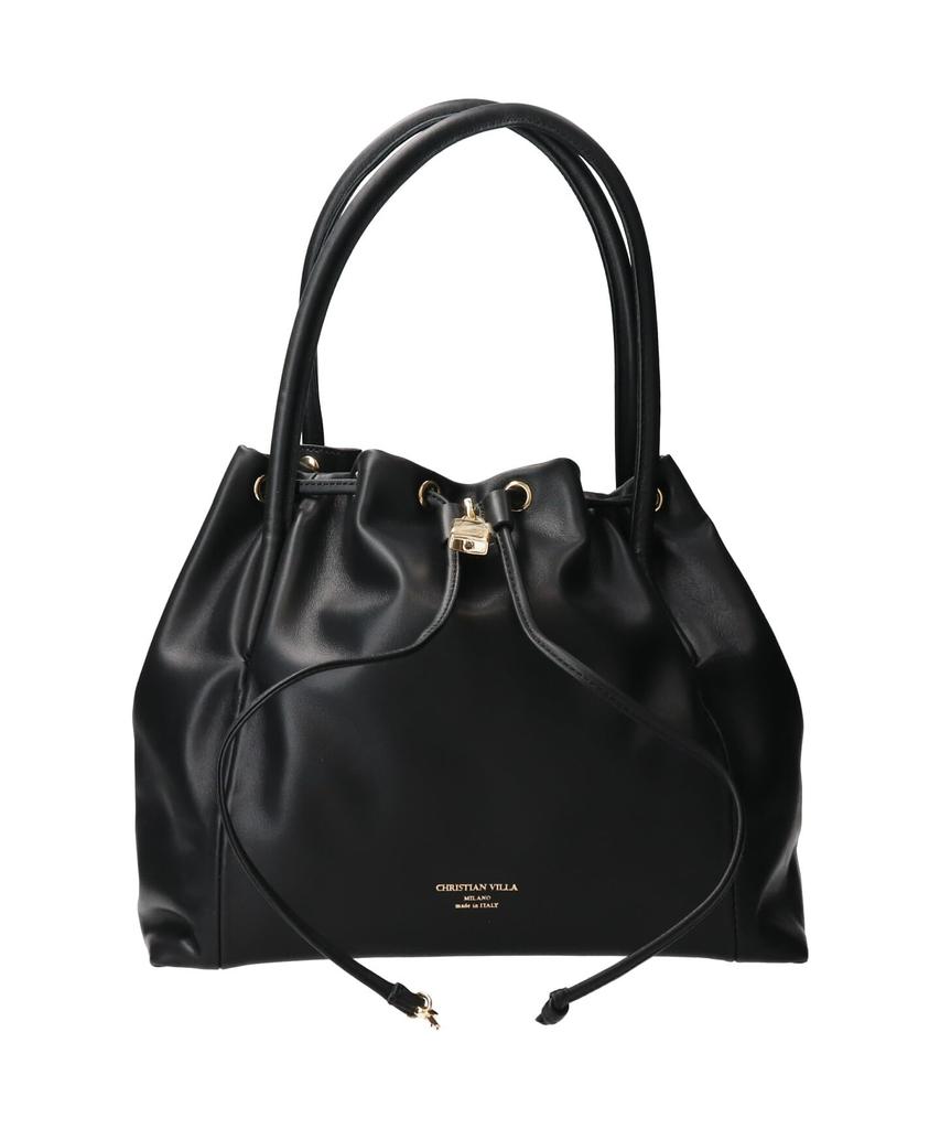 Shoulder Bag Leather Drawstring Shoulder Bag Q46350 Q46350 [Christian Villa] Women's