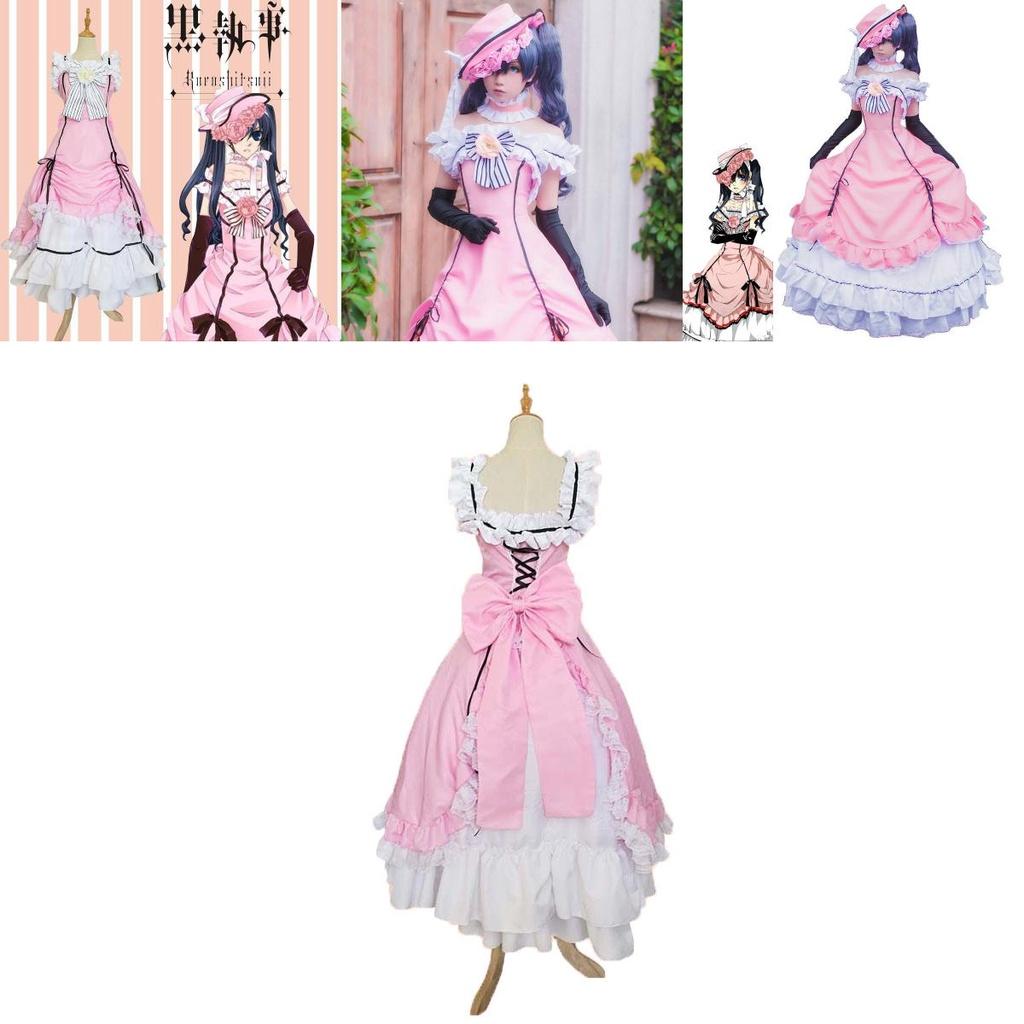 Изысканное викторианское платье Сиэля Фантомхайва из аниме «Темный дворецкий», костюм для косплея для женщин