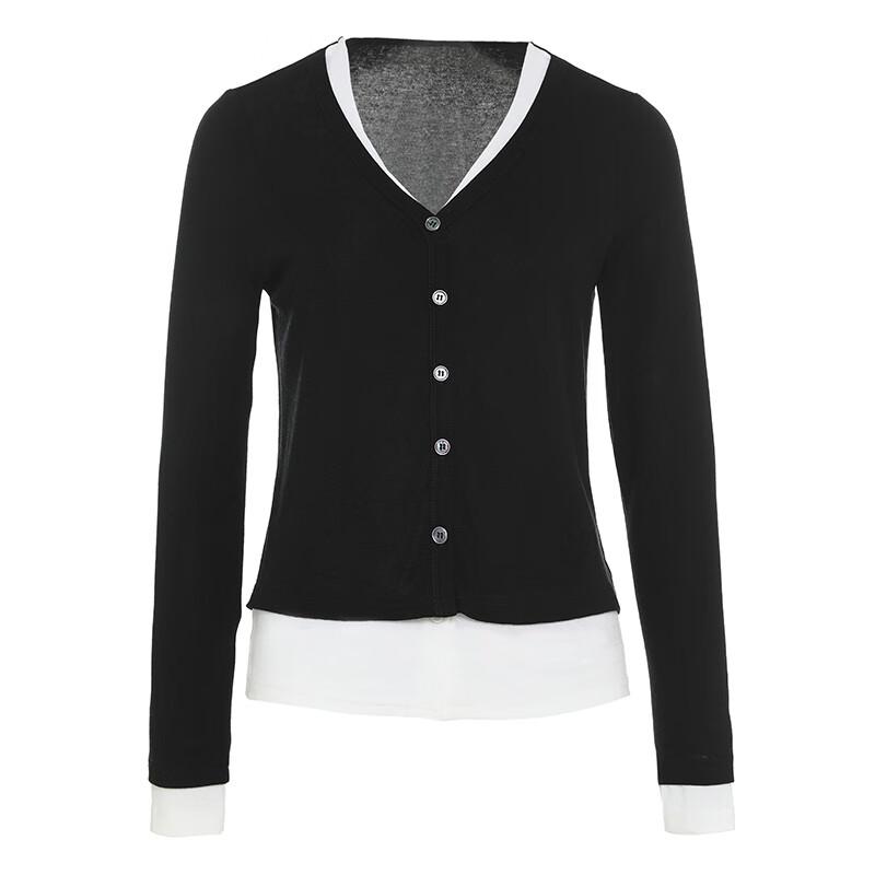 G·TENNA CL15121 Women's V-Neck Wool Blend Sweater