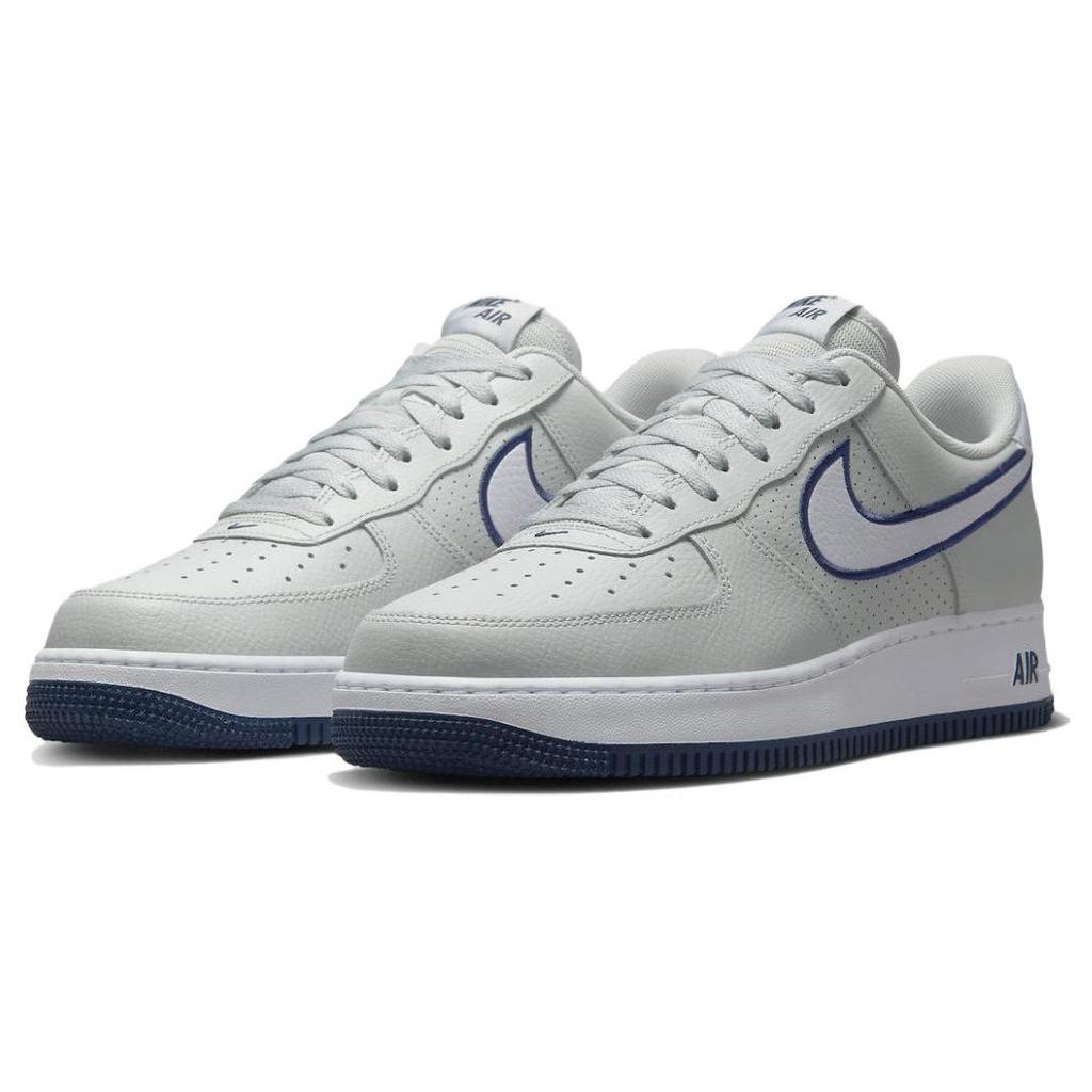 Nike Air Force 1 07 с вышивкой-галочкой - Photon Dust Navy Мужские кроссовки серо-темно-темно-белые FJ4211-002