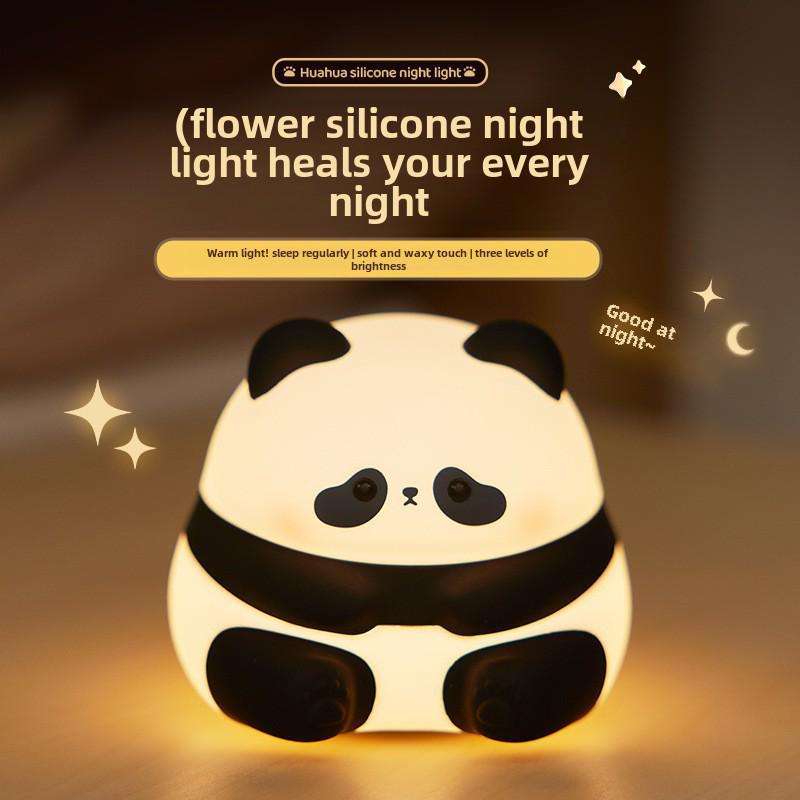 Силиконовый ночник в виде кролика - креативный прикроватный и сенсорный светильник для детей, идеальный подарок или декоративное украшение