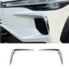 For Toyota Corolla Cross 2025 2026 ABS chrome Front bumper Corner foglamp fog light Blade Wind cover Protection Cover Trim