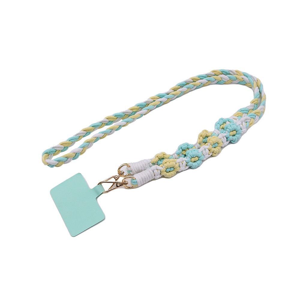 Ремешок для мобильного телефона через плечо, плетеный шнур для мобильного телефона, универсальная цепочка для сумки с мобильным телефоном