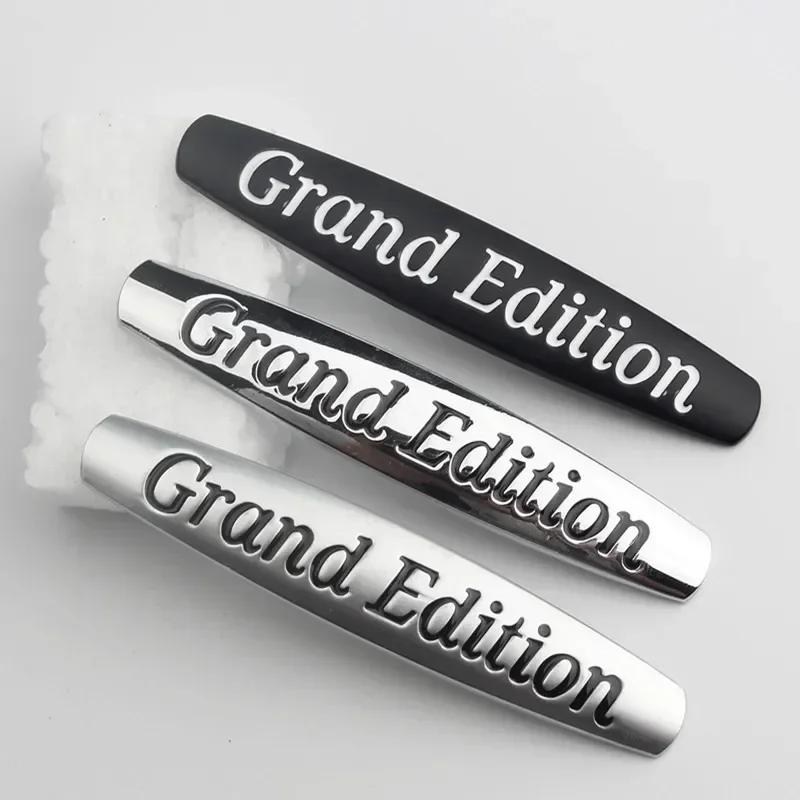 3D Metal Grand Edition Avantgarde Letters Side Fender Emblem Badge Sticker Decals for Mercedes Benz W204 W205 W213 W211 W210 ML AX1