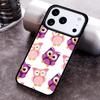 Милый Мультяшный Чехол-Сова для Телефона iPhone 17 16 15 14 13 12 11 Pro Max Plus 17Air Мягкий Силиконовый Чехол