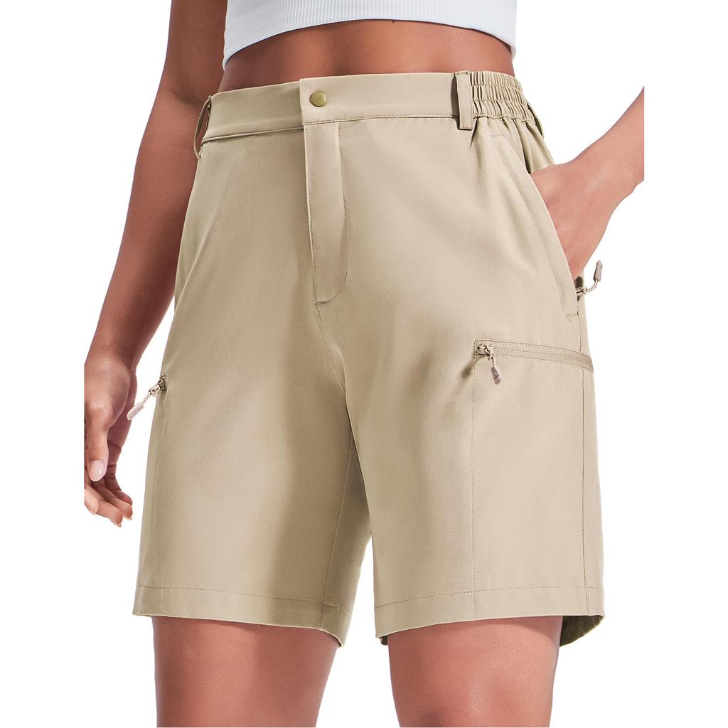 Женские шорты быстросохнущие легкие эластичные УФ-защита карманы на молнии путешествия кемпинг