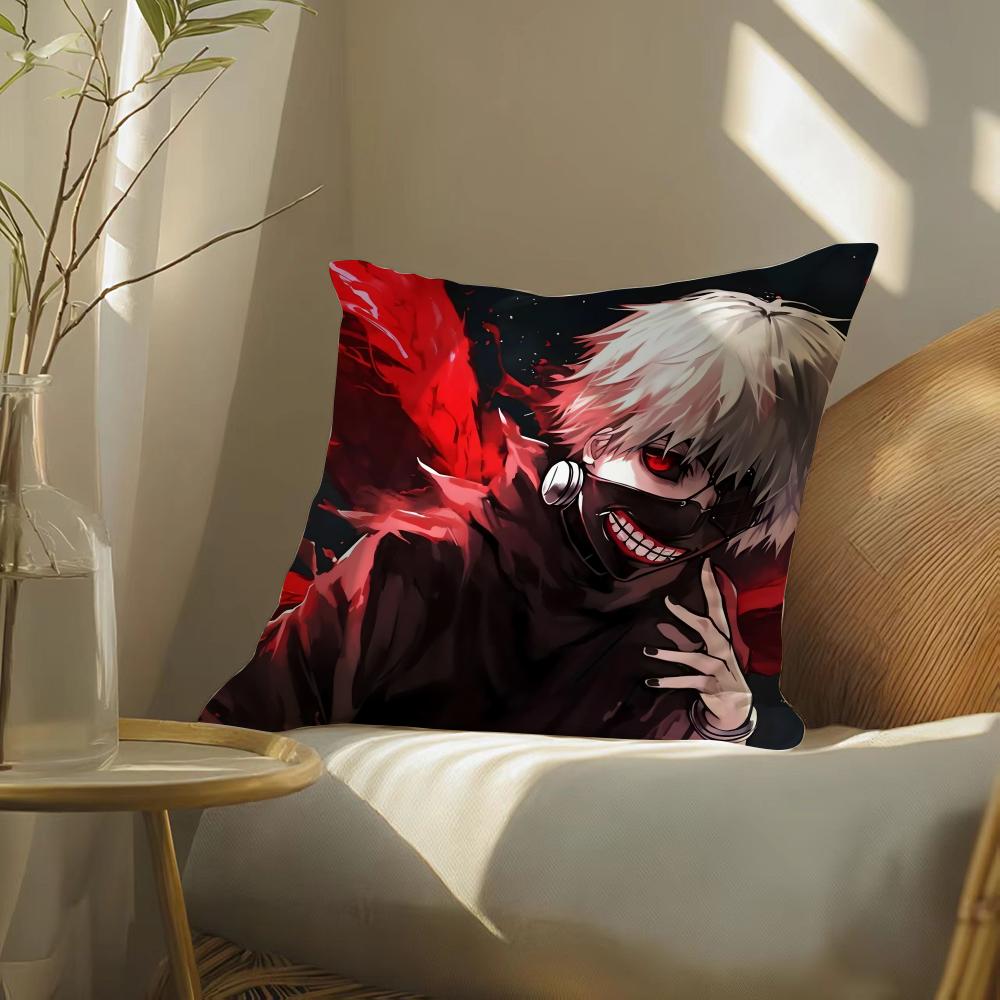 Чехол на подушку Tokyo Ghoul с принтом для гостиной, дивана, декора спальни