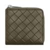 Bottega Veneta Intrecciato Embossed Pattern Design Zipper Wallet Men Wallet Pine 817741V0AQ13227