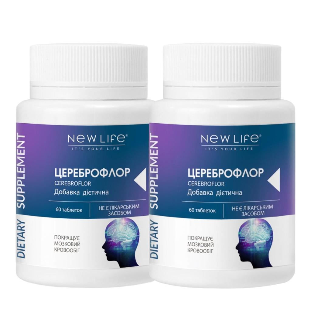 Cerebroflor New Life Dietary Supplement (Improvement of Cerebral Circulation, Memory, Attention)