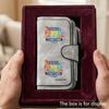 Personalized family vacation souvenir men's large-capacity wallet with business card slot and cash pocket, suitable for formal occasions and office