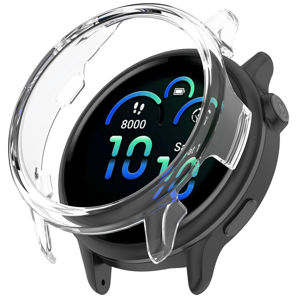 For Garmin Vivoactive 6 Half Coverage Hollow-Out Protective Cover PC Watch Frame Case