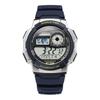 Ae 1000w 2avdf  Ae 1000w 2a  Цифровые спортивные часы Soldier World Time для мужчин из полиуретана
