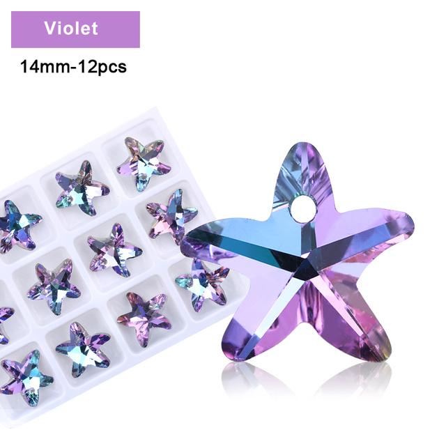 Разноцветный кулон в форме сердца, стеклянные бусины-бабочки, хрустальные подвески в форме звезды для женщин, изготовление ювелирных изделий, ожерелья, серьги, фурнитура